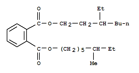 3-ethylheptyl 6-methyloctyl phthalate molecular structure