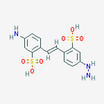 4-Amino-4-hydrazino-2,2-stilbenedisulfonic acid molecular structure