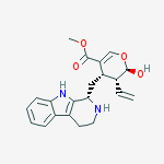 methyl (2R,3R,4S)-3-ethenyl-2-hydroxy-4-[(1S)-2,3,4,9-tetrahydro-1H-beta-carbolin-1-ylmethyl]-3,4-dihydro-2H-pyran-5-carboxylate