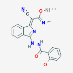 [[3-[1-cyano-2-(methylamino)-2-oxoethylidene]-2,3-dihydro-1H-isoindol-1-ylidene](salicylic)hydrazidato(2-)]nickel