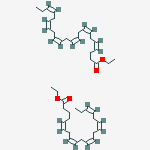 Ethyl (4z,7z,10z,13z,16z,19z)-docosa-4,7,10,13,16,19-hexaenoate;ethyl (5z,8z,11z,14z,17z)-icosa-5,8,11,14,17-pentaenoate molecular structure