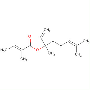 2-Butenoic acid, 2-methyl-, 1-ethenyl-1,5-dimethyl-4-hexenyl ester,(2E)- molecular structure