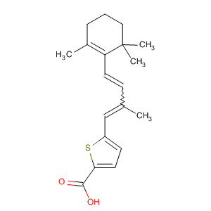 2-Thiophenecarboxylic acid,5-[2-methyl-4-(2,6,6-trimethyl-1-cyclohexen-1-yl)-1,3-butadienyl]-, (E,E)- molecular structure