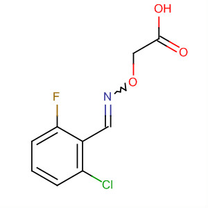 Acetic acid, [[[(2-chloro-6-fluorophenyl)methylene]amino]oxy]- molecular structure