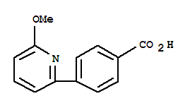 4-(6-Methoxypyridin-2-yl)benzoic acid molecular structure