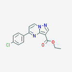 Ethyl 5-(4-chlorophenyl)pyrazolo[1,5-a]pyrimidine-3-carboxylate molecular structure