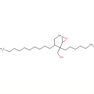 Oxiraneethanol, a-hexyl-3-tridecyl- molecular structure