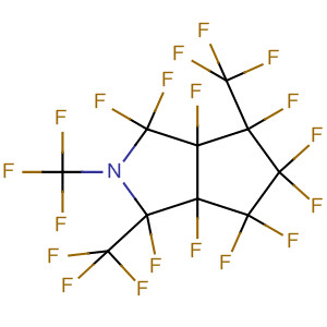 Cyclopenta[c]pyrrole,1,1,3,3a,4,4,5,5,6,6a-decafluorooctahydro-2,3,6-tris(trifluoromethyl)- molecular structure