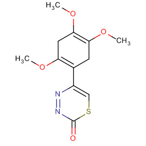 2H-1,3,4-Thiadiazin-2-one, 3,6-dihydro-5-(2,4,5-trimethoxyphenyl)- molecular structure