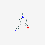 4-oxo-3-Pyrrolidinecarbonitrile molecular structure