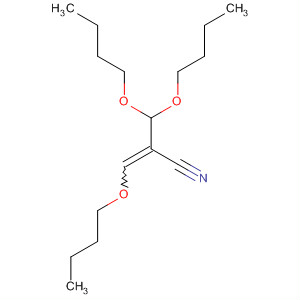1,3,3-Tributoxy-1-propene-2-carbonitrile molecular structure