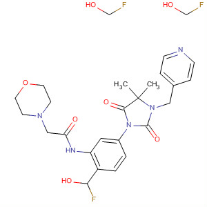 4-Morpholineacetamide,N-[5-[4,4-dimethyl-2,5-dioxo-3-(4-pyridinylmethyl)-1-imidazolidinyl]-2-(trifluoromethoxy)phenyl]-