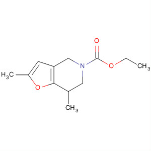 Furo[3,2-c]pyridine-5(4H)-carboxylic acid, 6,7-dihydro-2,7-dimethyl-,ethyl ester molecular structure
