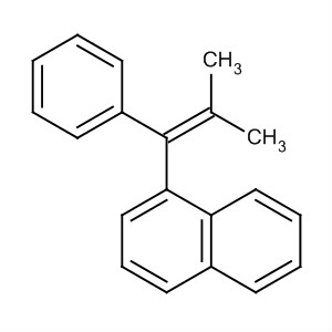 Naphthalene, 1-(2-methyl-1-phenyl-1-propenyl)- molecular structure