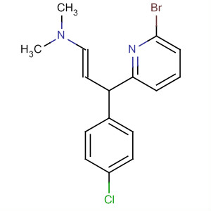 1-Propen-1-amine,3-(6-bromo-2-pyridinyl)-3-(4-chlorophenyl)-N,N-dimethyl-, (E)- molecular structure