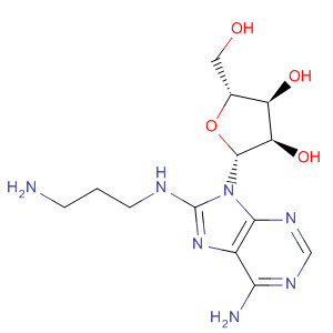 Adenosine, 8-[(3-aminopropyl)amino]- molecular structure