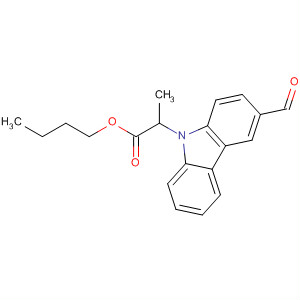9H-Carbazole-9-propanoic acid, 3-formyl-, butyl ester molecular structure