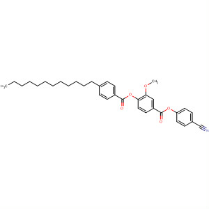 Benzoic acid, 4-[(4-dodecylbenzoyl)oxy]-3-methoxy-, 4-cyanophenylester molecular structure