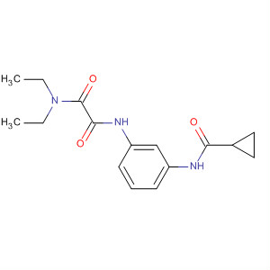 Ethanediamide, N'-[3-[(cyclopropylcarbonyl)amino]phenyl]-N,N-diethyl- molecular structure