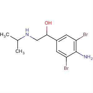 Benzenemethanol,4-amino-3,5-dibromo-a-[[(1-methylethyl)amino]methyl]- molecular structure