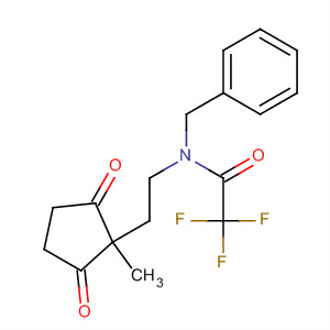 Acetamide,2,2,2-trifluoro-N-[2-(1-methyl-2,5-dioxocyclopentyl)ethyl]-N-(phenylmethyl)- molecular structure