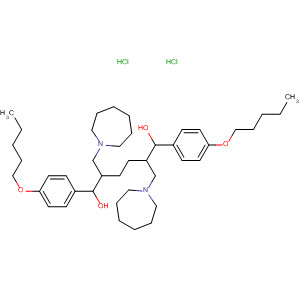 1,6-Hexanediol,2,5-bis[(hexahydro-1H-azepin-1-yl)methyl]-1,6-bis[4-(pentyloxy)phenyl]-,dihydrochloride
