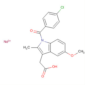 1H-Indole-3-acetic acid, 1-(4-chlorobenzoyl)-5-methoxy-2-methyl-,neodymium(3+) salt