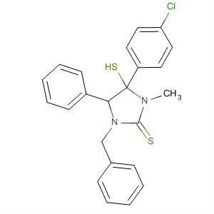 2-Imidazolidinethione,4-(4-chlorophenyl)-4-mercapto-3-methyl-5-phenyl-1-(phenylmethyl)-