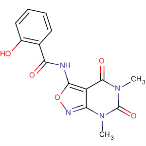 Benzamide,
2-hydroxy-N-(4,5,6,7-tetrahydro-5,7-dimethyl-4,6-dioxoisoxazolo[3,4-d]
pyrimidin-3-yl)- molecular structure