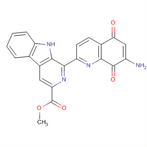 9H-Pyrido[3,4-b]indole-3-carboxylic acid,1-(7-amino-5,8-dihydro-5,8-dioxo-2-quinolinyl)-, methyl ester