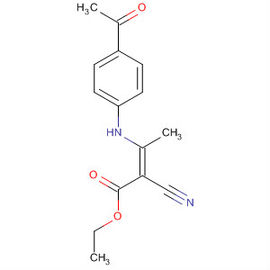 2-Butenoic acid, 3-[(4-acetylphenyl)amino]-2-cyano-, ethyl ester, (Z)- molecular structure