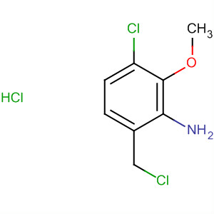 Benzenamine, 3-chloro-6-(chloromethyl)-2-methoxy-, hydrochloride molecular structure