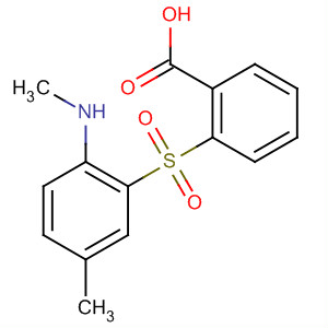 Benzoic acid, 2-[[5-methyl-2-(methylamino)phenyl]sulfonyl]- molecular structure