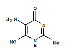 4-Pyrimidinecarbonitrile,  5-amino-1,6-dihydro-2-methyl-6-oxo- molecular structure