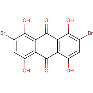 9,10-Anthracenedione, 2,7-dibromo-1,4,5,8-tetrahydroxy- molecular structure