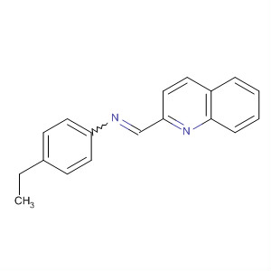 Benzenamine, 4-ethyl-N-(2-quinolinylmethylene)- molecular structure