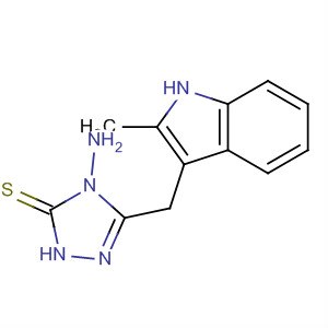 3H-1,2,4-Triazole-3-thione,4-amino-2,4-dihydro-5-[(2-methyl-1H-indol-3-yl)methyl]-