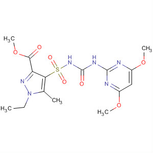 1H-Pyrazole-3-carboxylic acid,4-[[[[(4,6-dimethoxy-2-pyrimidinyl)amino]carbonyl]amino]sulfonyl]-1-ethyl-5-methyl-, methyl ester molecular structure
