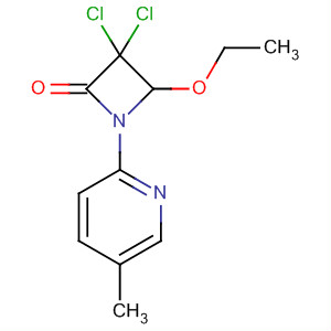 2-Azetidinone, 3,3-dichloro-4-ethoxy-1-(5-methyl-2-pyridinyl)- molecular structure