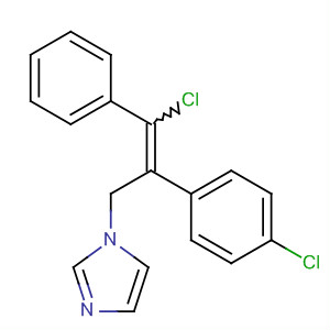 1H-Imidazole, 1-[3-chloro-2-(4-chlorophenyl)-3-phenyl-2-propenyl]- molecular structure