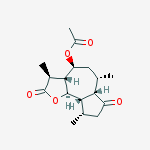 [(3s,3ar,4s,6s,6as,9s,9as,9br)-3,6,9-trimethyl-2,7-dioxo-3,3a,4,5,6,6a,8,9,9a,9b-decahydroazuleno[4,5-b]furan-4-yl] Acetate molecular structure