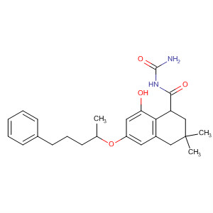 1-Naphthalenecarboxamide,N-(aminocarbonyl)-1,2,3,4-tetrahydro-8-hydroxy-3,3-dimethyl-6-(1-methyl-4-phenylbutoxy)-
