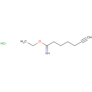 6-Heptynimidic acid, ethyl ester, hydrochloride molecular structure