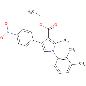 1H-Pyrrole-3-carboxylic acid,1-(2,3-dimethylphenyl)-2-methyl-4-(4-nitrophenyl)-, ethyl ester molecular structure
