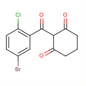 1,3-Cyclohexanedione, 2-(5-bromo-2-chlorobenzoyl)- molecular structure