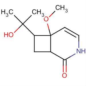 3-Azabicyclo[4.2.0]oct-4-en-2-one,7-(1-hydroxy-1-methylethyl)-6-methoxy- molecular structure