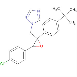 1H-1,2,4-Triazole,1-[[3-(4-chlorophenyl)-2-[4-(1,1-dimethylethyl)phenyl]oxiranyl]methyl]- molecular structure