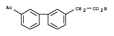 3-BIPHENYL-3-ACETYL-ACETIC ACID molecular structure