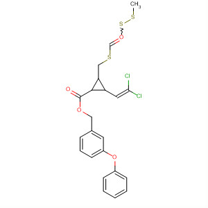 Cyclopropanecarboxylic acid,2-(2,2-dichloroethenyl)-3-[[[(methylthio)thioxomethyl]thio]methyl]-,(3-phenoxyphenyl)methyl ester