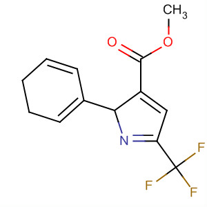 2H-Pyrrole-3-carboxylic acid, 3,4-dihydro-2-phenyl-5-(trifluoromethyl)-,methyl ester, trans- molecular structure